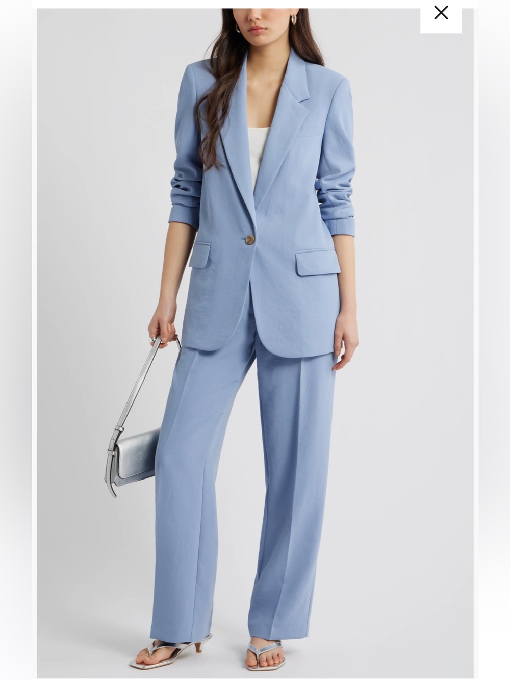 Open Edit $169 Curator Crepe Relaxed Blazer